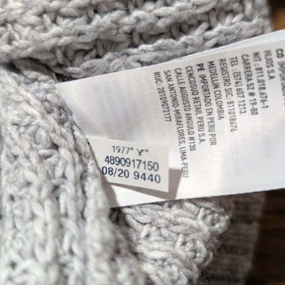 American Eagle Dreamspun mock neck sweater grey size XS/small - Picture 14 of 16